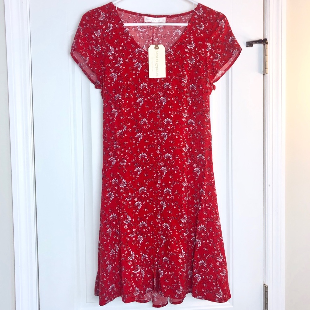 Sienna Sky 90s Y2K Floral Button Down Boho Dress